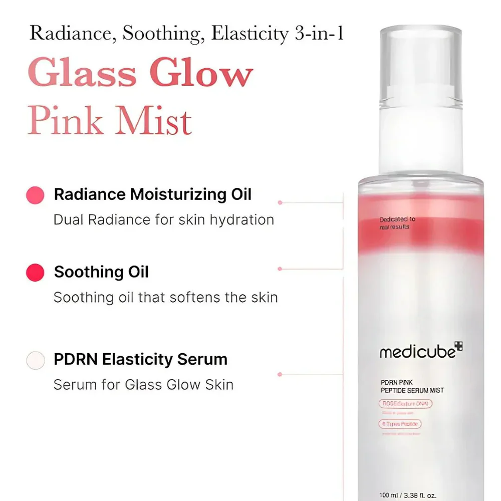 MEDICUBE PDRN Pink Glutathione Serum Mist 100mL - Image 4