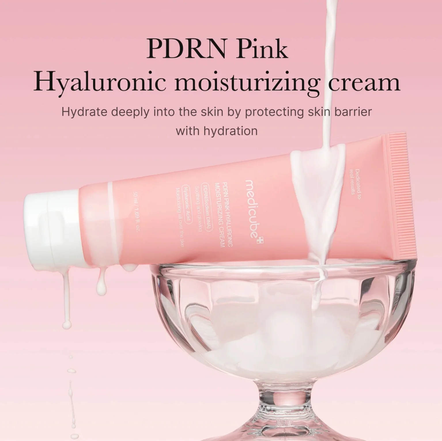 MEDICUBE PDRN Pink Hyaluronic Moisturizing Cream 50mL - Image 2