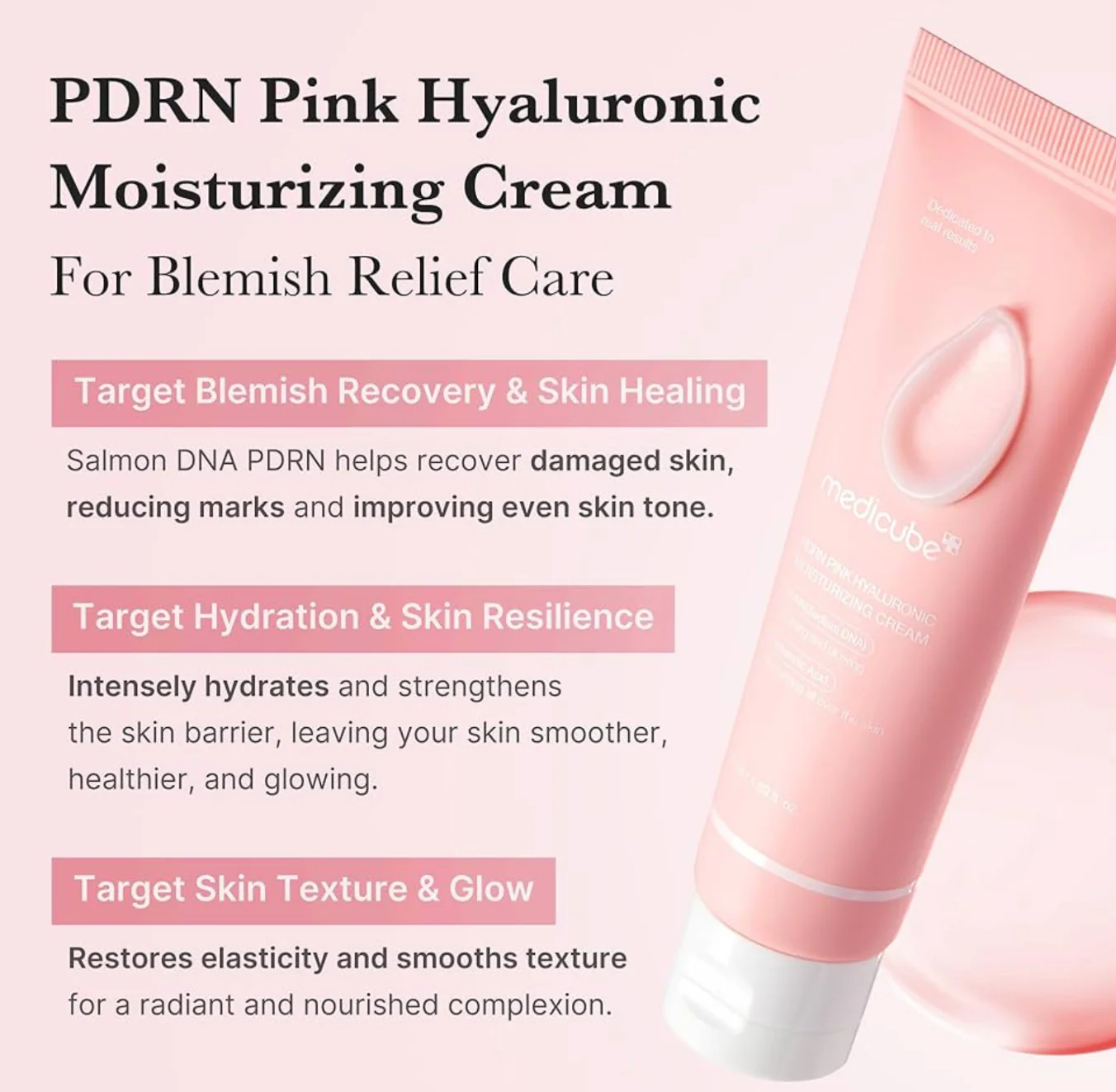 MEDICUBE PDRN Pink Hyaluronic Moisturizing Cream 50mL - Image 4