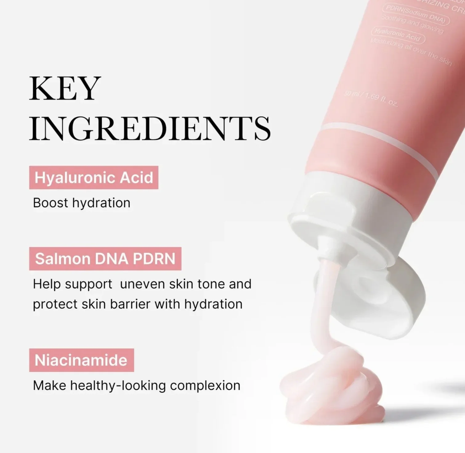 MEDICUBE PDRN Pink Hyaluronic Moisturizing Cream 50mL - Image 5