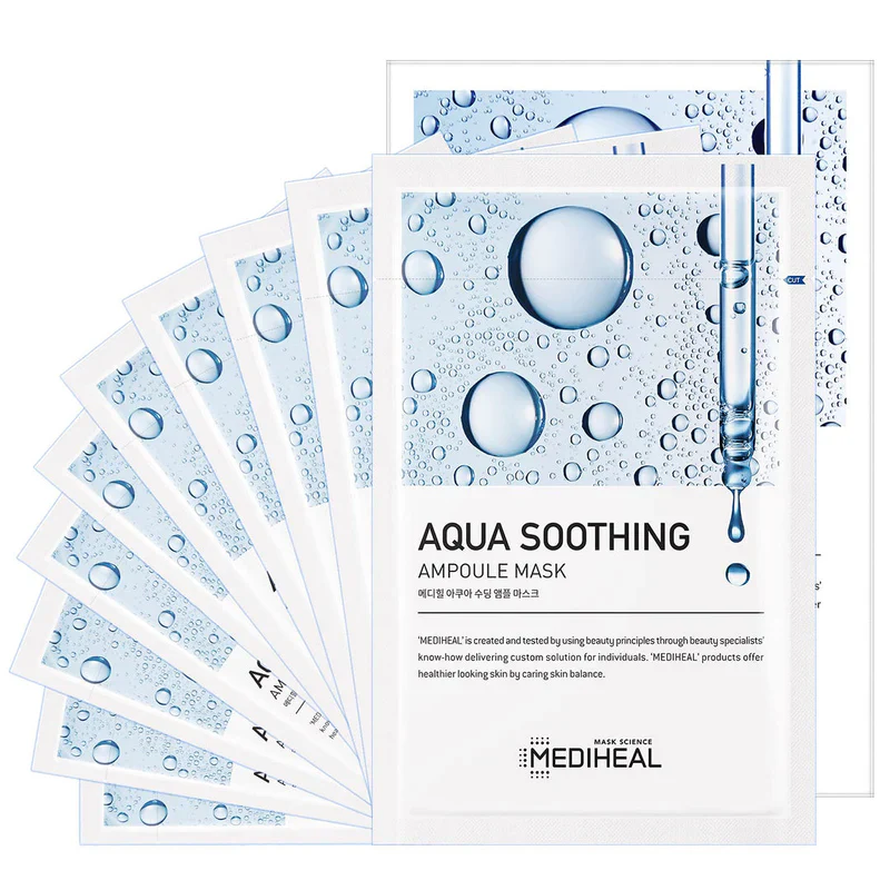 MEDIHEAL Aqua Soothing Ampoule Mask 1ea - Image 2