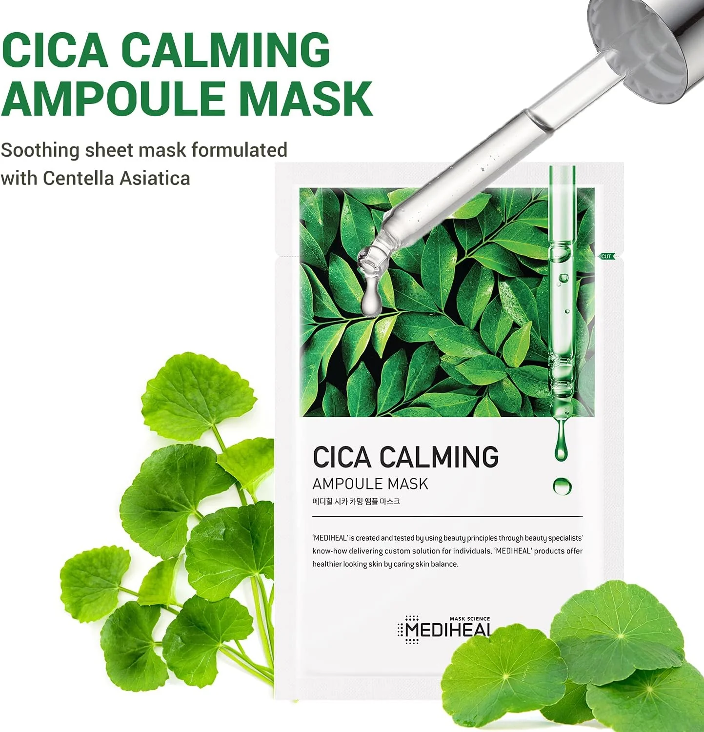 MEDIHEAL Cica Calming Ampoule Mask 1ea - Image 4