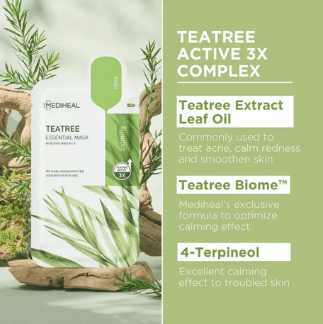 MEDIHEAL Teatree Essential Mask 24ML (1ea) - Image 5