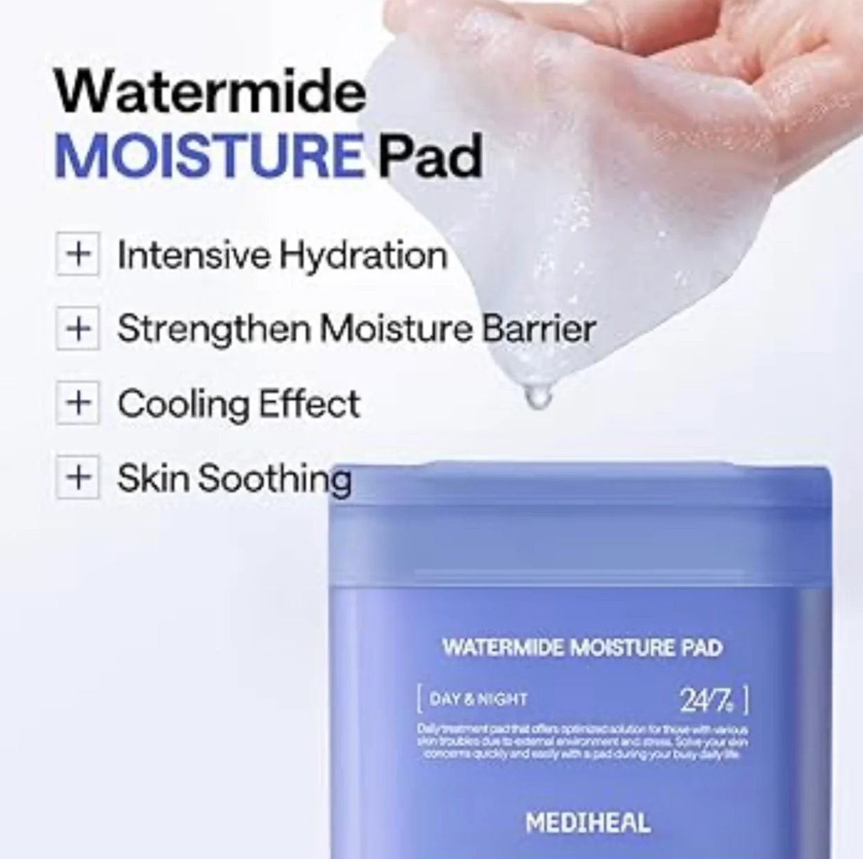 MEDIHEAL Watermide Moisture Pad 100 Sheets (120mL) - Image 4