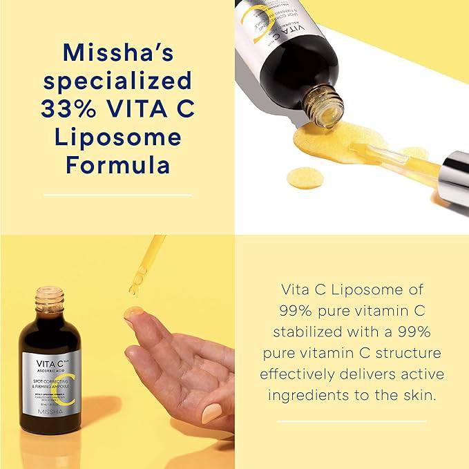 MISSHA Vita C Plus Spot Correcting & Firming Ampoule 30mL - Image 3