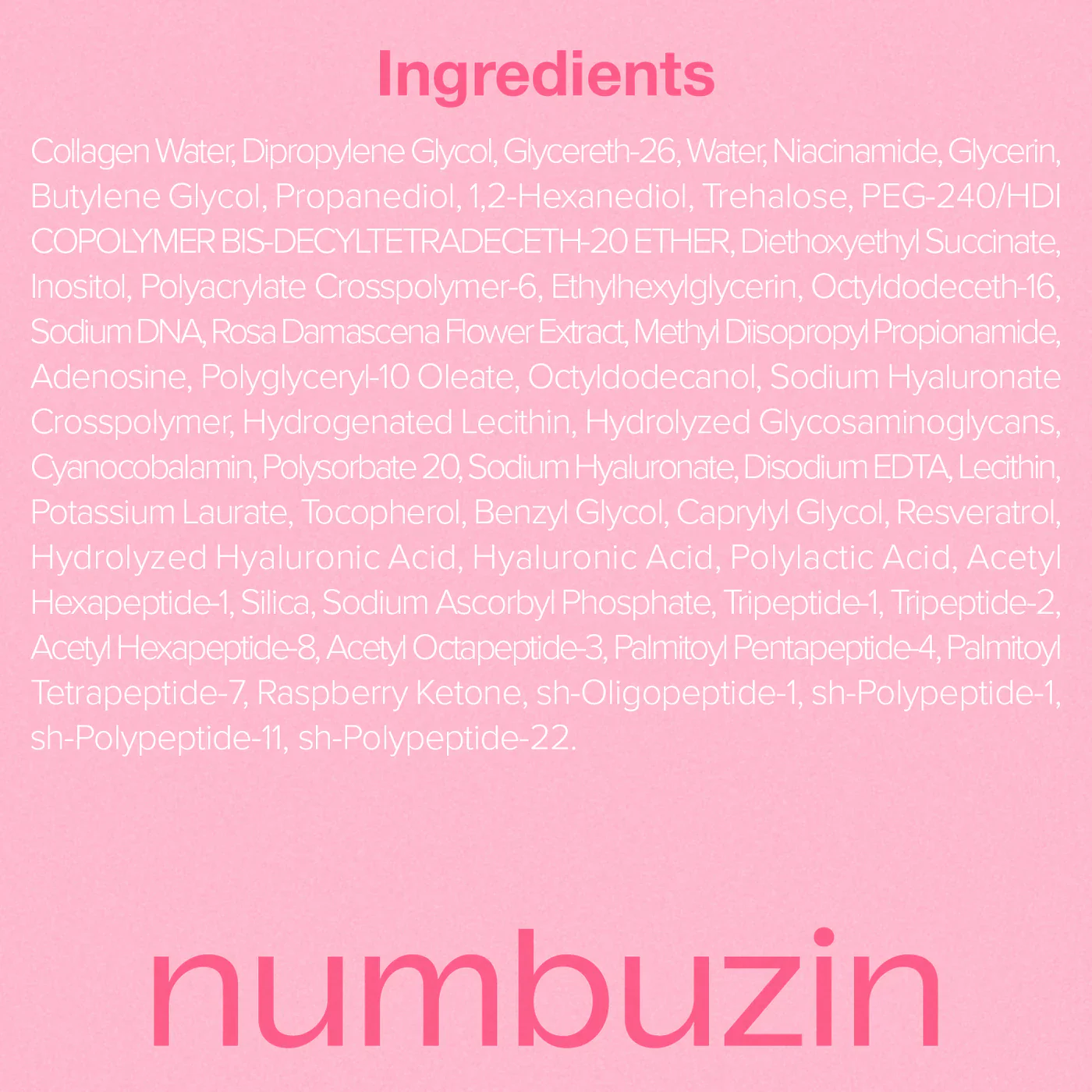 NUMBUZIN No.2 Rose PDRN Collagen Plumping Serum 30mL - Image 7
