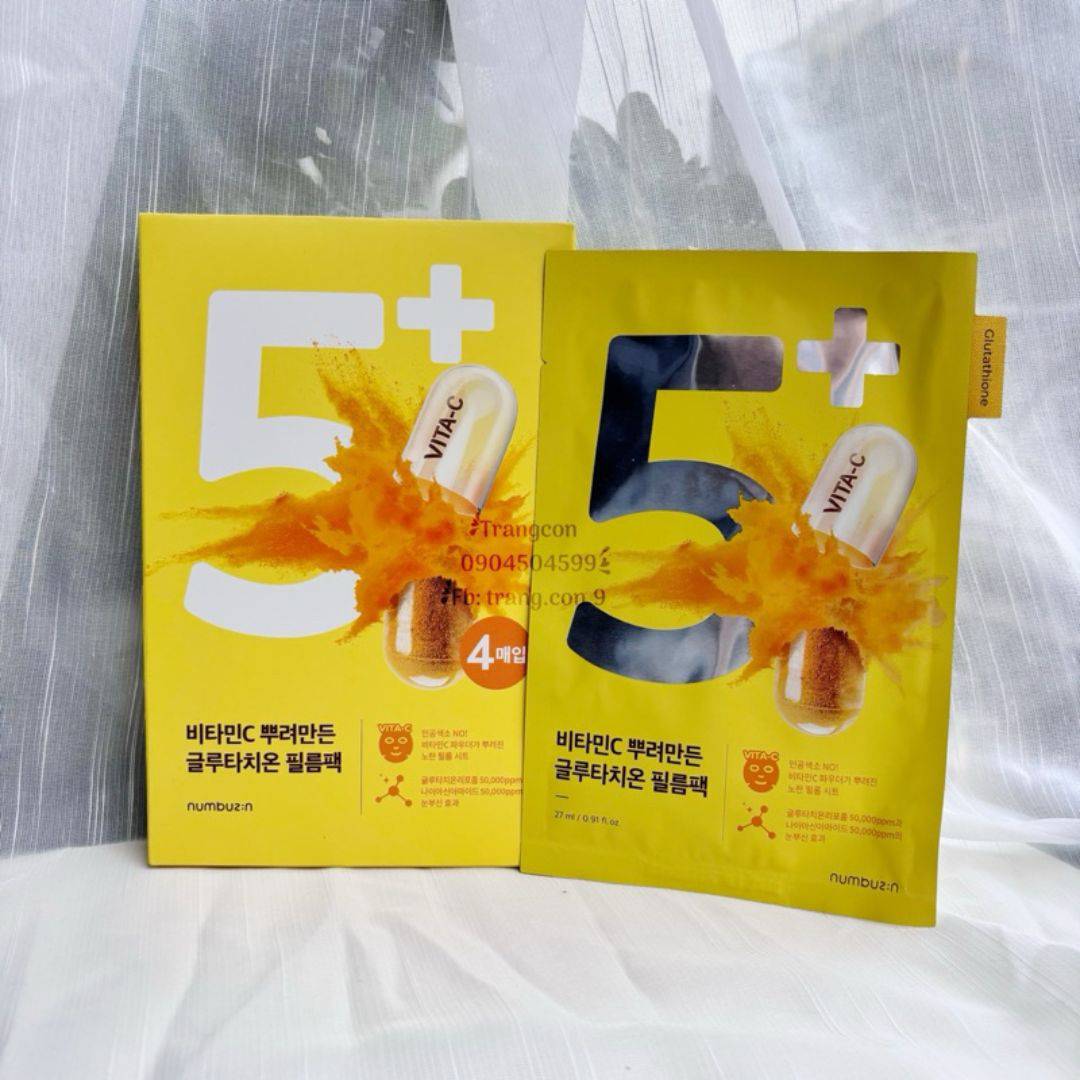 NUMBUZIN No.5 Glutathion Vitamin Sheet Mask (1 ea) - Image 3