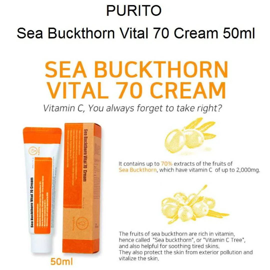 PURITO Sea Buckthorn Vital 70 Cream - Image 3