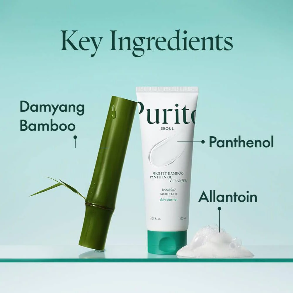 PURITO SEOUL Mighty Bamboo Panthenol Cleanser 150ml - Image 3