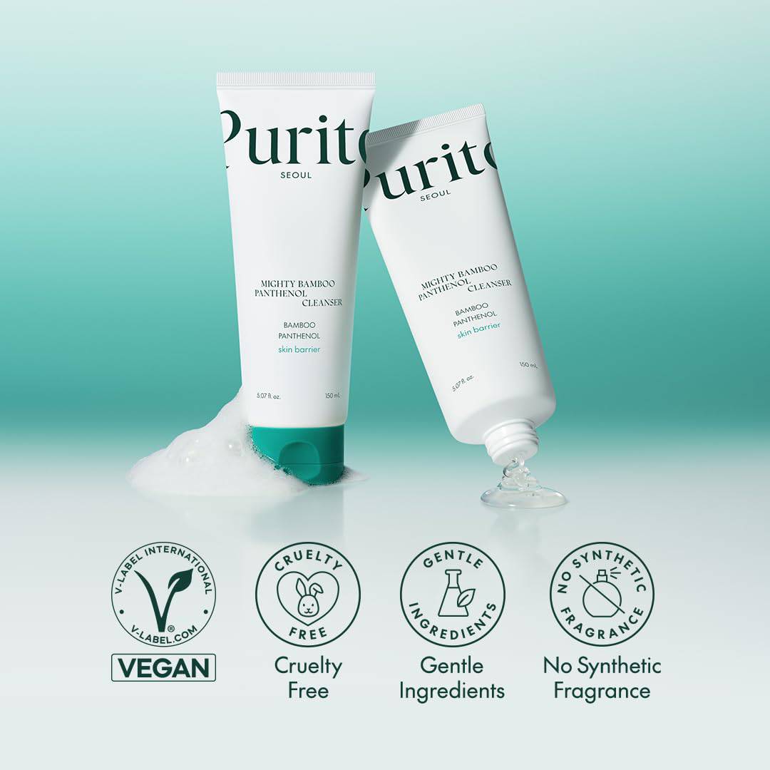PURITO SEOUL Mighty Bamboo Panthenol Cleanser 150ml - Image 4