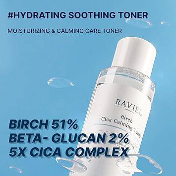 RAVIEL Birch CICA Calming Skin Toner 150mL - Image 4