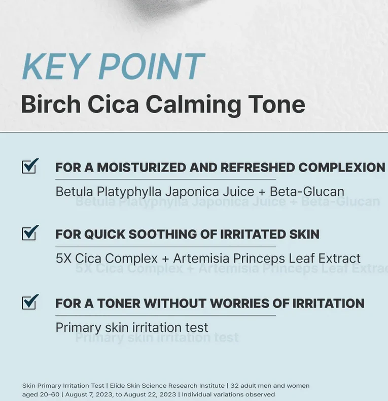 RAVIEL Birch CICA Calming Skin Toner 150mL - Image 5
