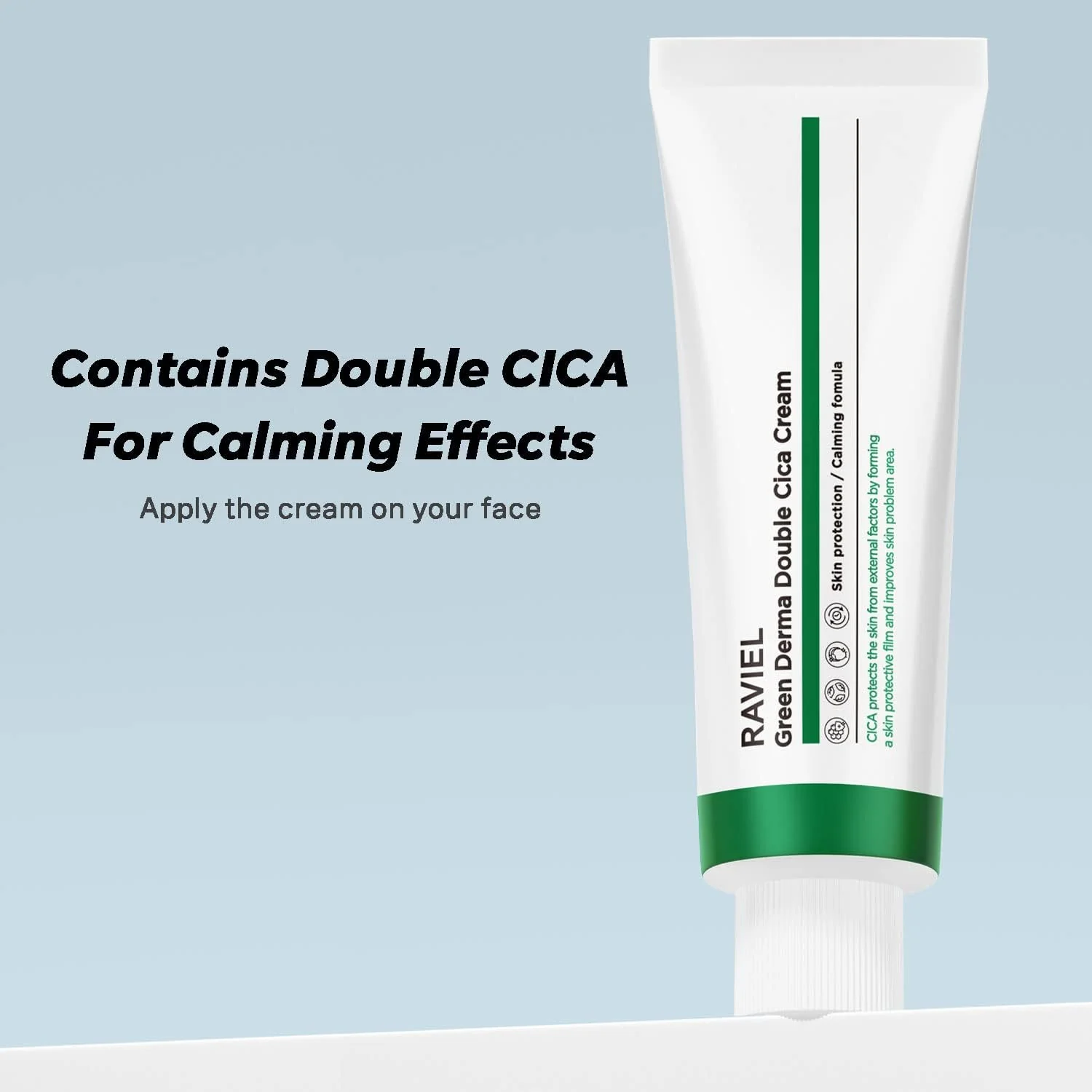 RAVIEL Green Derma Double Cica Cream - Image 5