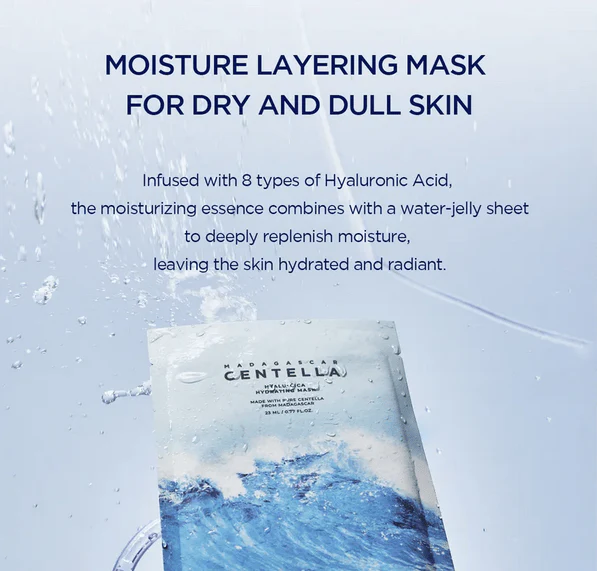SKIN1004 Madagascar Centella Hyalu-Cica Hydrating Mask 23mL (1ea) - Image 2