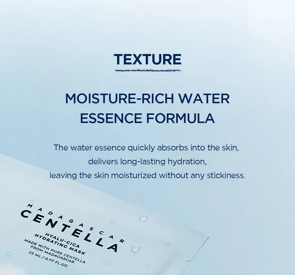 SKIN1004 Madagascar Centella Hyalu-Cica Hydrating Mask 23mL (1ea) - Image 8