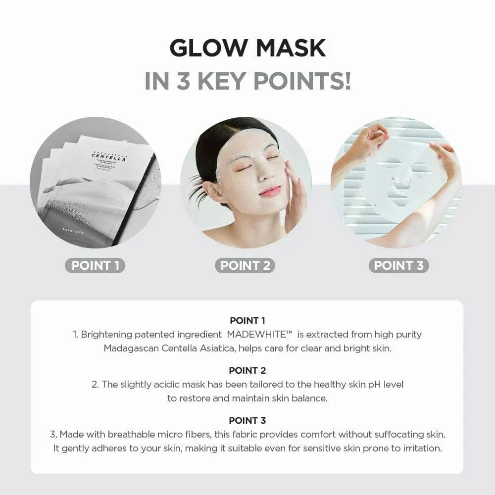 SKIN1004 Madagascar Centella Tone Brightening Glow Mask 25mL (1ea) - Image 4