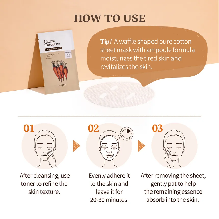 SKINFOOD Carrot Carotene Mask 27ml - Image 4
