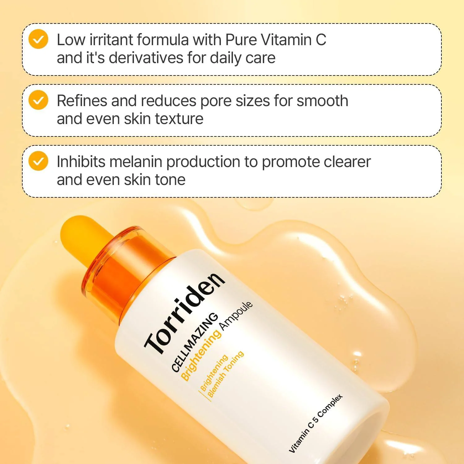 TORRIDEN Cellmazing Vita C Brightening Ampoule 30mL - Image 3
