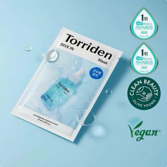 TORRIDEN Dive-In Low Moledulcar Hyaluronic Acid Face Mask (1ea) - Image 3