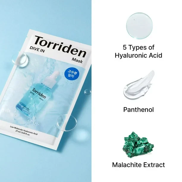TORRIDEN Dive-In Low Moledulcar Hyaluronic Acid Face Mask (1ea) - Image 6