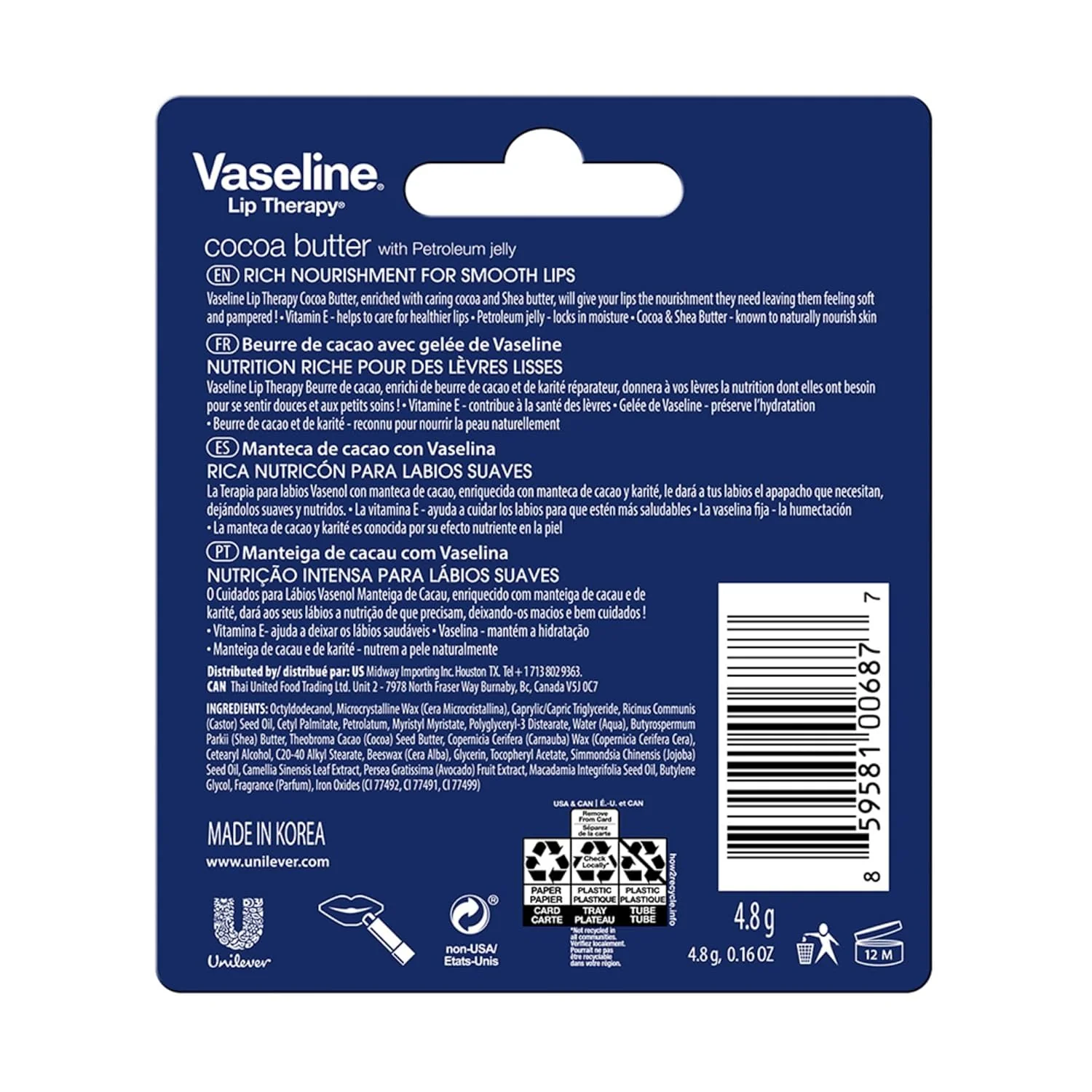 VASELINE Lip Therapy Stick 4.6g (2 Scents) - Image 8