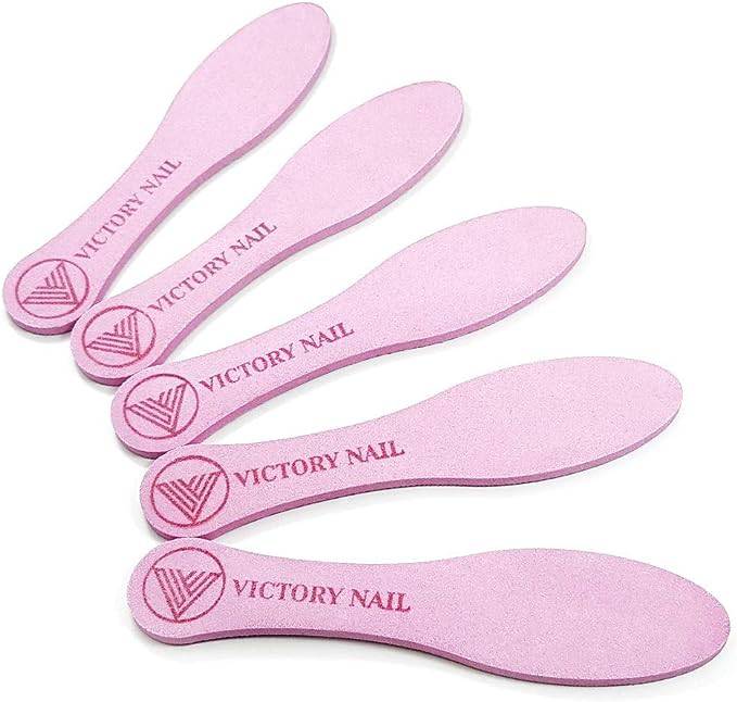 VICTORY NAIL 1PCS Medium and Rough Grit Ceramic Pink Foot File Double-Sided Callus Removal - Image 4
