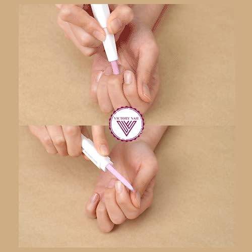 VICTORY NAIL – Victory Ceramic Stone Triangle Pusher & File (White, Black) - Image 4