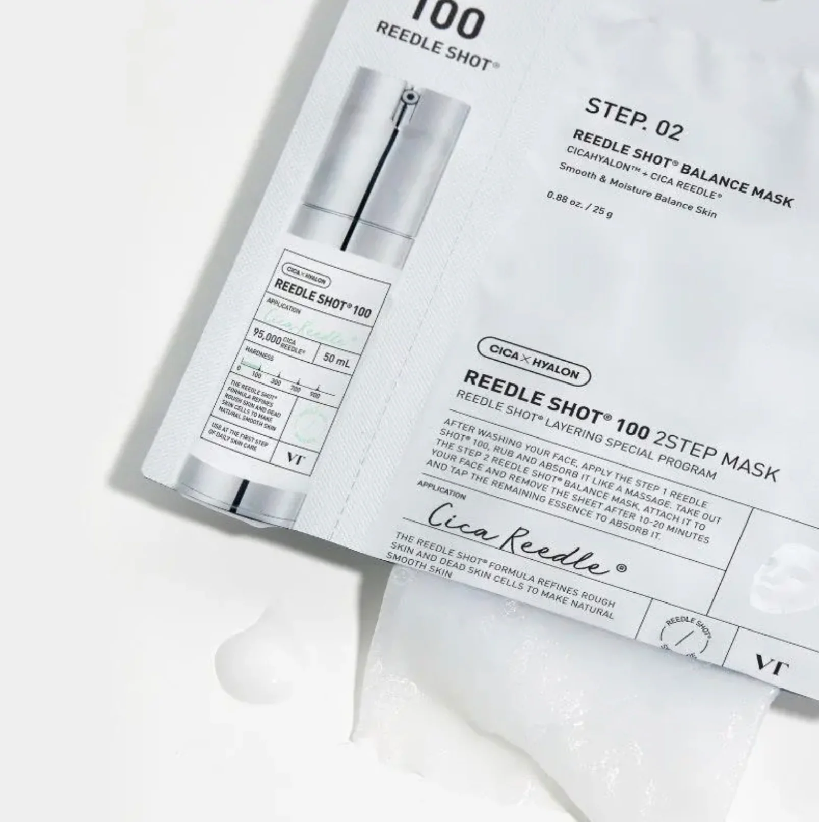 VT COSMETICS Reedle Shot 100 2 Step Mask 1.5g (1 EA) - Image 2